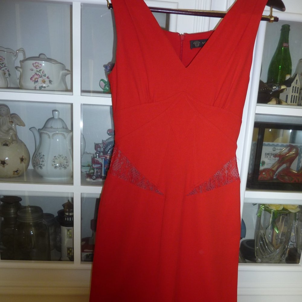 Versace Lace-Inset Sheath Dress